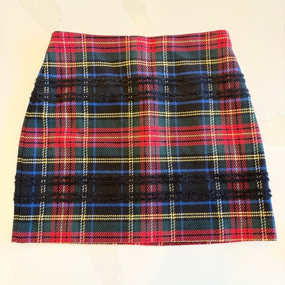 J.Crew Women's Size 12 Tartan Plaid Mini Skirt Multicolor Party Cocktail Holiday - Picture 3 of 10
